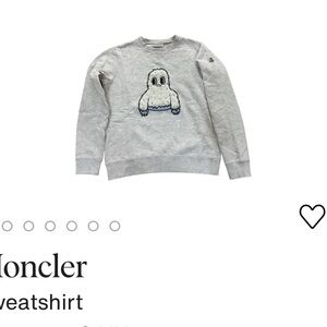 Moncler Gray Sweatshirt with Graphic